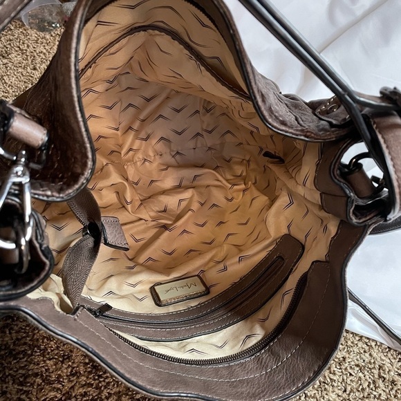 Moda Luxe brown shoulder purse - Picture 4 of 11